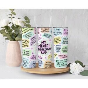 Positive Affirmations - 20oz Skinny Tumbler